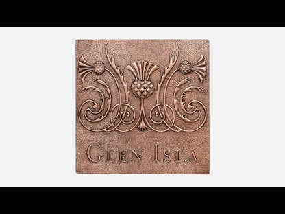 Copper Backsplash (Scottish Thistle, Personalized)