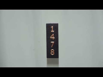 Vertical House Number Plaque