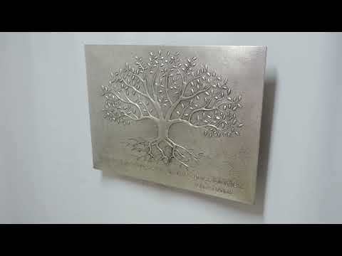Copper Backsplash (Tree with Roots, Silver Color)