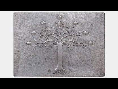 Copper Backsplash Panel (Lord of the Rings White Tree of Gondor, Silver Color)