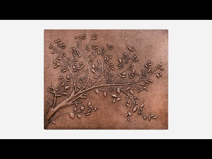 Copper House Sign (Tree Branches with Leaves)