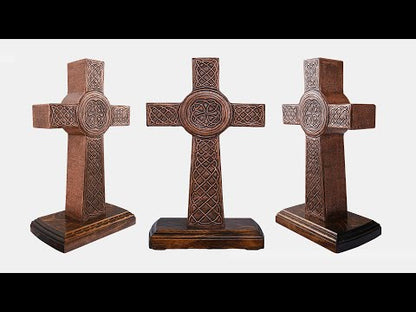 Copper Celtic Cross Sculpture