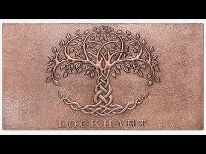 Copper Celtic Tree of Life Family Name Sign