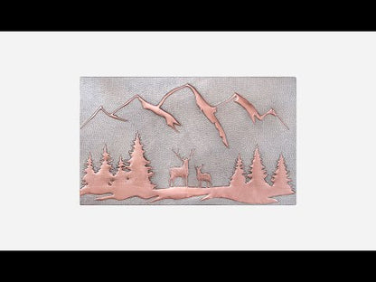 Deer and Pine Trees Kitchen Backsplash Tile