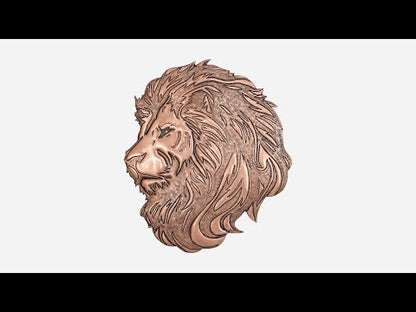 Lion Copper Wall Decor