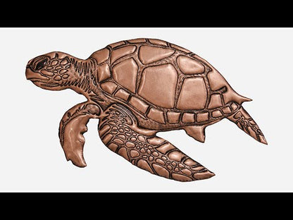 Sea Turtle Copper Wall Decor