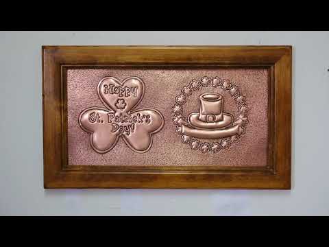 St. Patrick's Day Gift Framed Copper Artwork