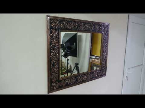 Copper Wall Mirror (Horizontal&Vertical, Grapes, Black&Copper Color)