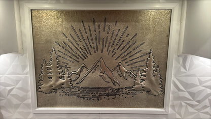 Gray Mountain Sunrise Copper Backsplash