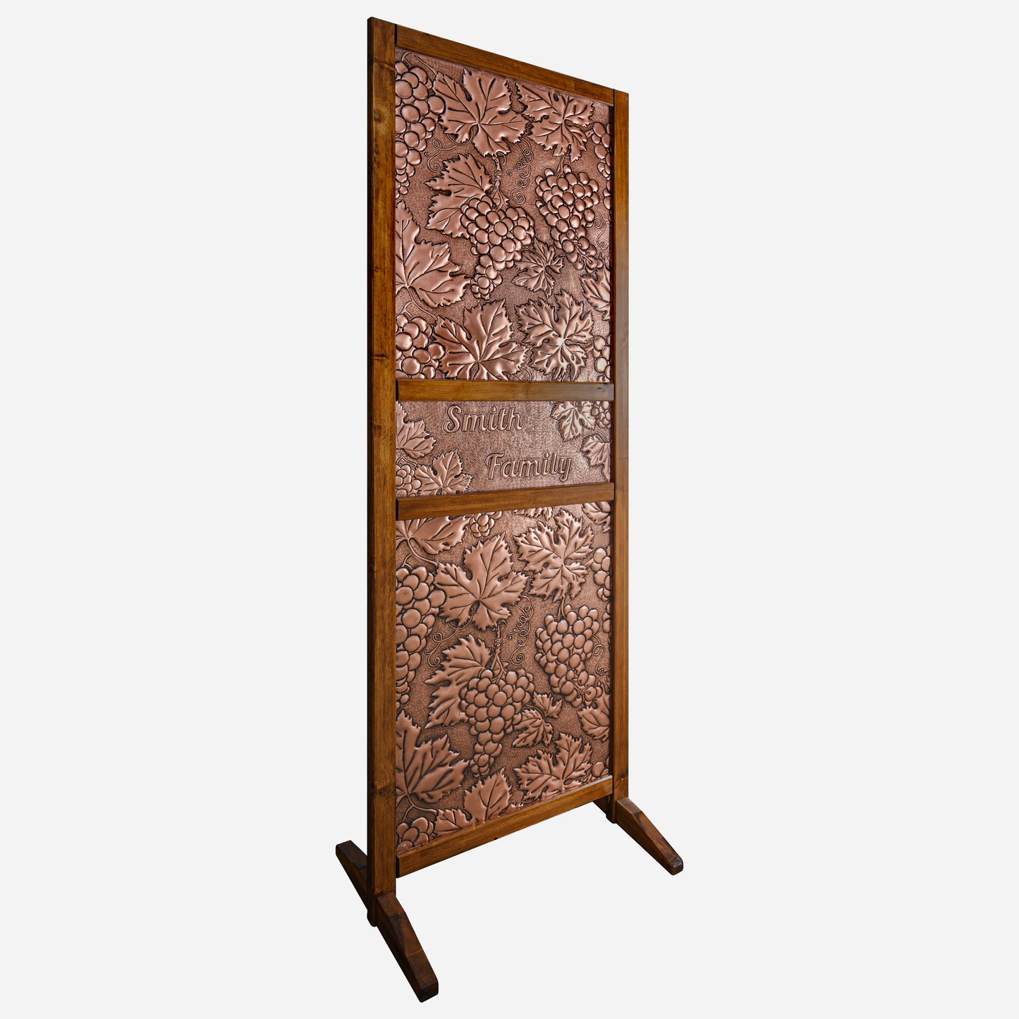 Copper Room Divider (Grapes, Personalized with Family Name)