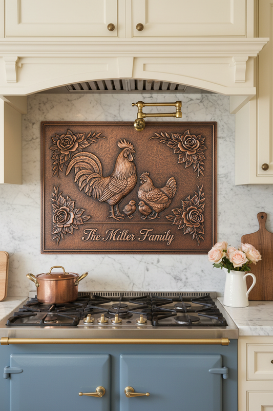 Rooster Hen - French country kitchen