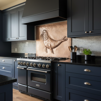 Seal — 3/4 Angle, Navy Kitchen
