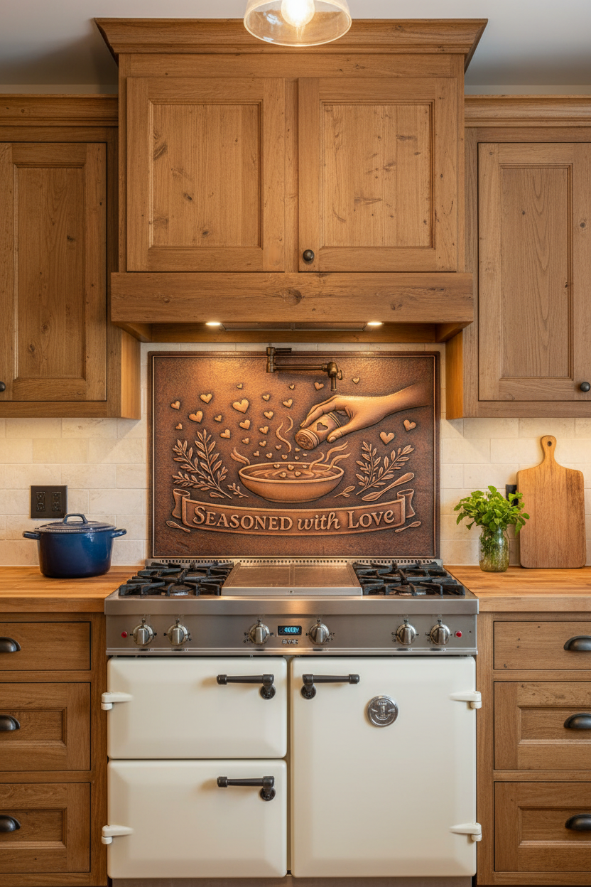 Seasoned with Love - rustic farmhouse single piece