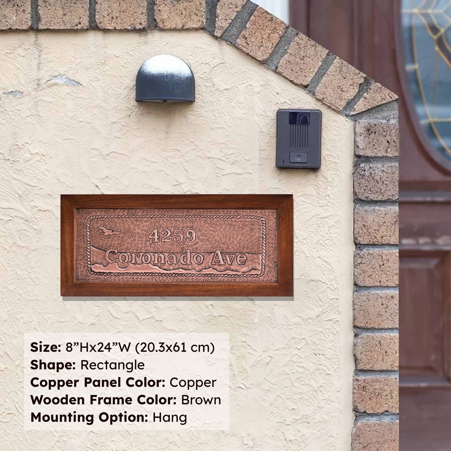 Custom Copper Address Sign - Natuross