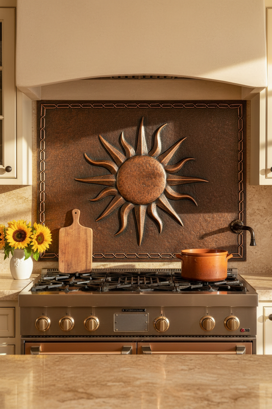 Sunburst - Mediterranean villa kitchen