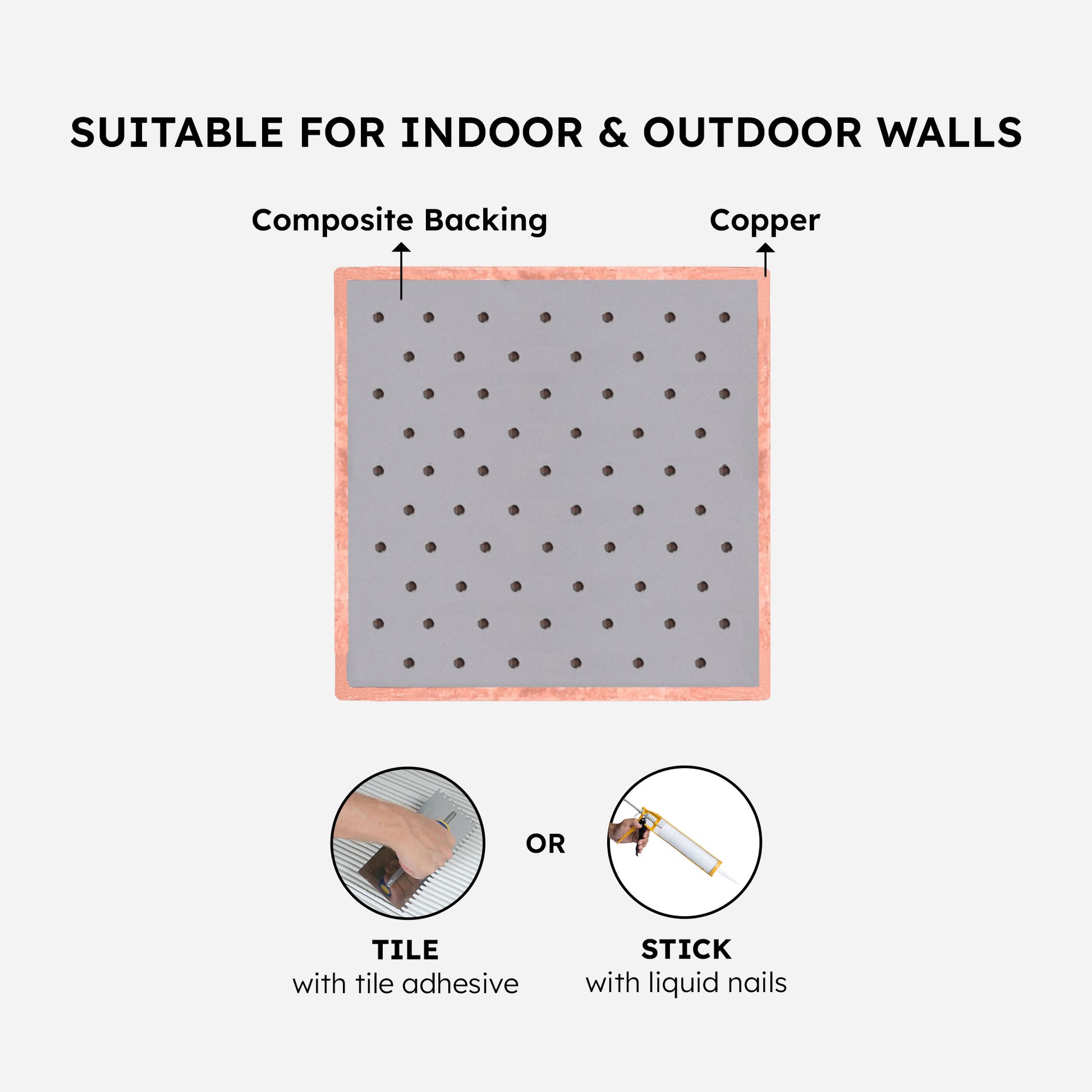 4x8 Copper Backsplash Tile | Handmade Kitchen Tiles - Natuross