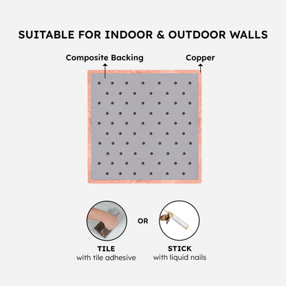 4x8 Copper Backsplash Tile | Handmade Kitchen Tiles - Natuross