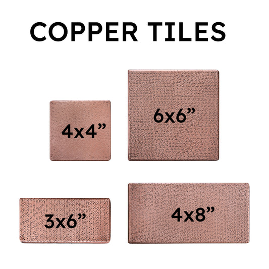 4x8 Copper Backsplash Tile | Handmade Kitchen Tiles