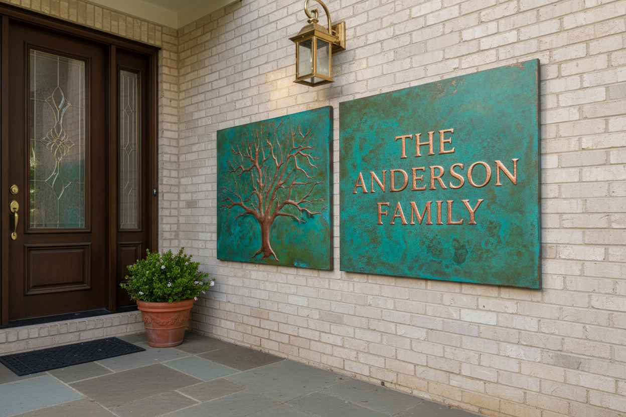 Tree of Life and Family Name Two-Panel Set