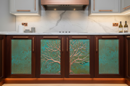 Tree of Life Cabinet Door Inserts - Clean Design