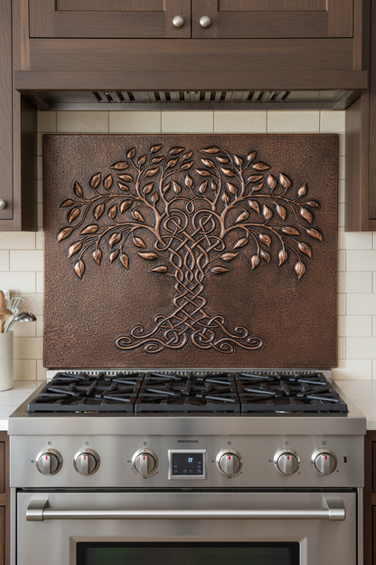 Tree of Life Copper Panel 48x36 - close-up front view oversized