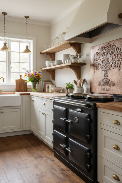 Tree of Life Copper Tile 48x36 - farmhouse kitchen