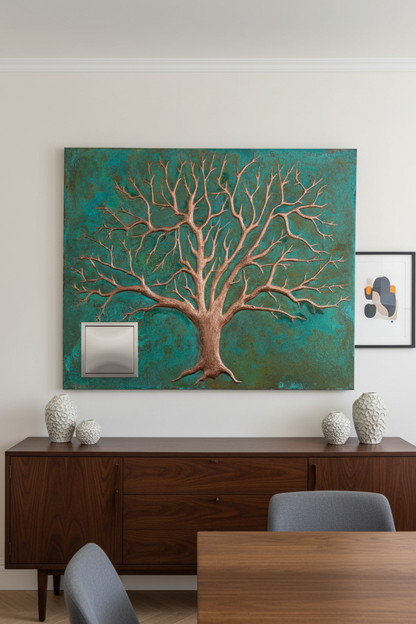 Tree of Life Copper Wall Panel with Vent