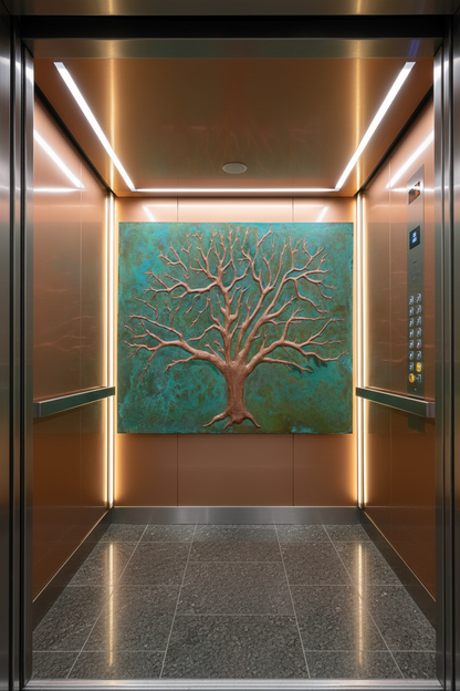 Tree of Life Elevator Interior Wall Panels