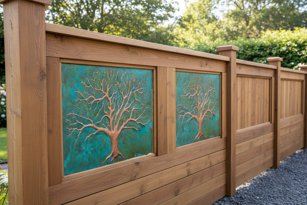 Tree of Life Fence Gate Decorative Insert Panels