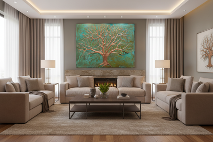 Tree of Life Living Room Statement Panels