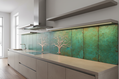 Tree of Life Long-Run Multi-Panel Backsplash System