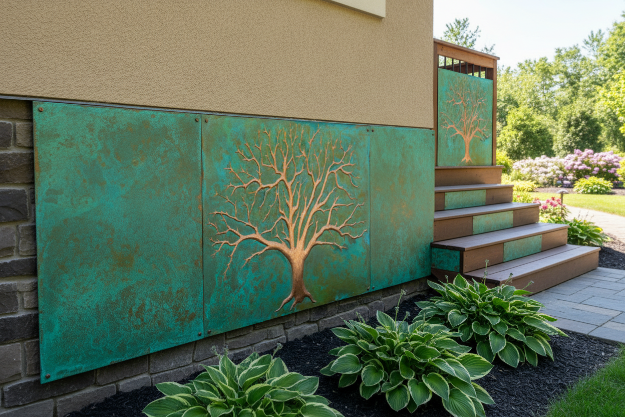 Tree of Life Outdoor Skirting Base Half-Wall Panels