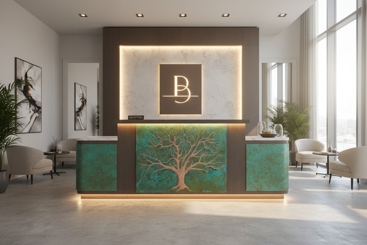 Tree of Life Reception Desk Front Panels