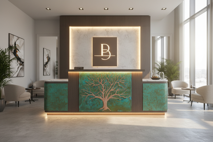 Tree of Life Reception Desk Front Panels