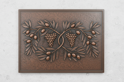 Olive Branch Copper Backsplash