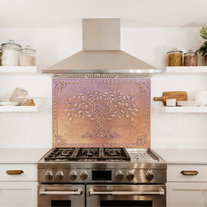 Copper Backsplash (Tree of Life with Celtic Border)