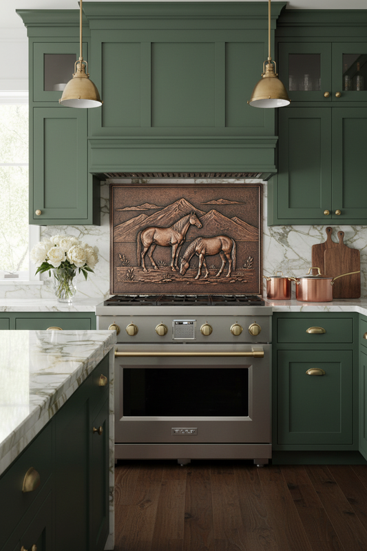 Wild Horses Mountains - stove backsplash